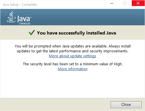 Java 8 update 341 / Java 21 build 1